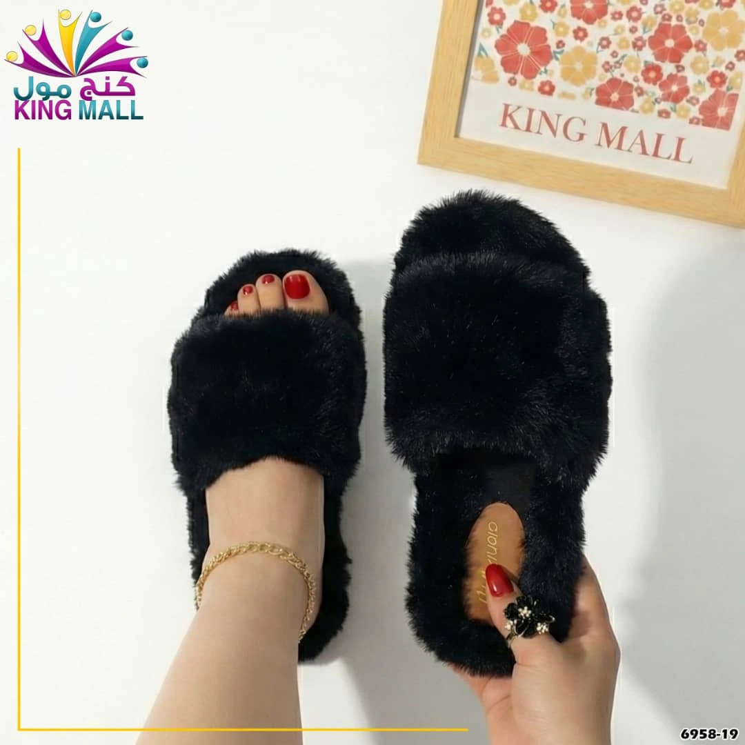 صندل منزلي شتوي ناعم وخفيف، ثابت ومريح